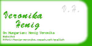 veronika henig business card